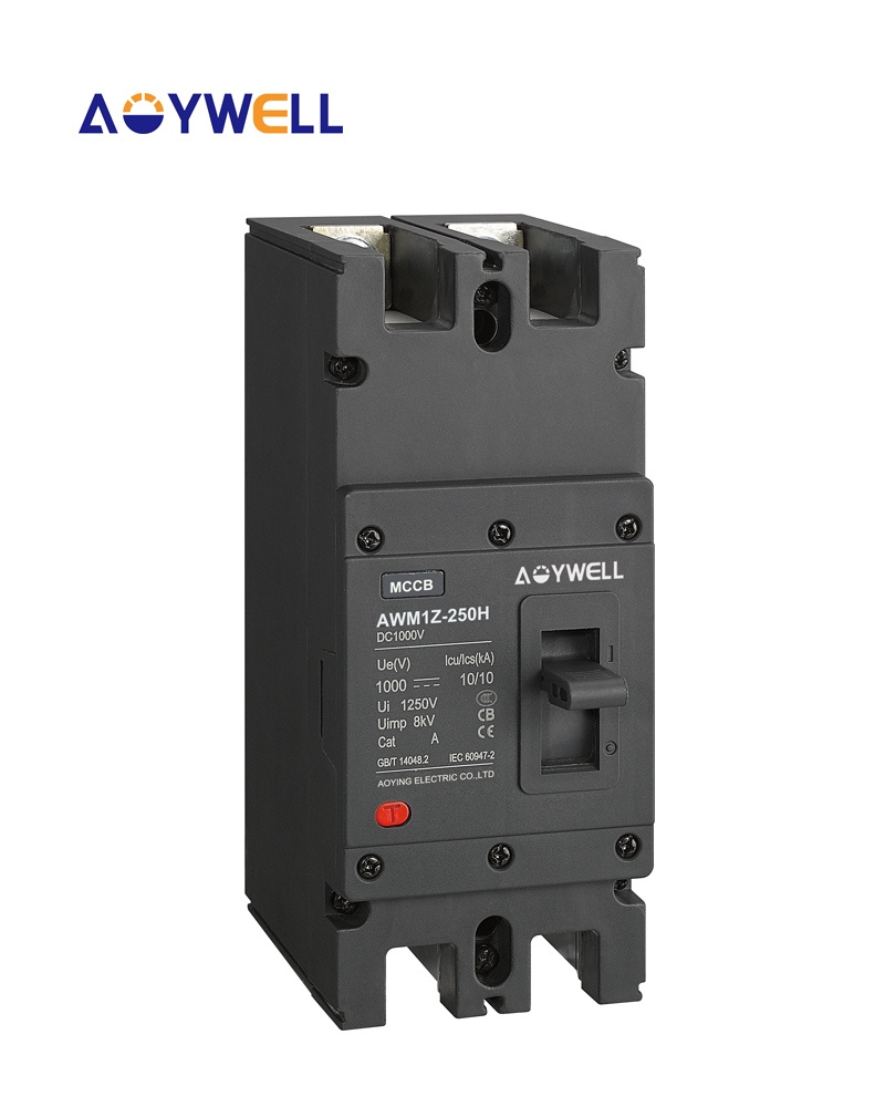AWM1Z-250 H serise DC 1000V 2P 160A DC Molded Case Circuit Breaker For Solar System Battery system