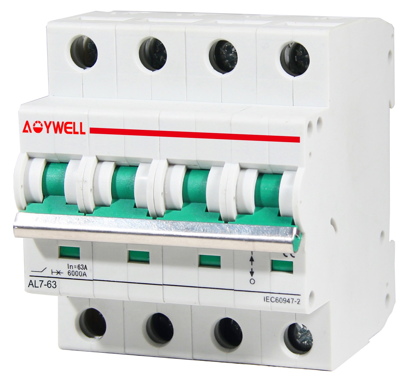 AOYWELL TUV IEC CE SAA Approved AL7-63 DC 1000V 4P 63A DC Circuit breaker