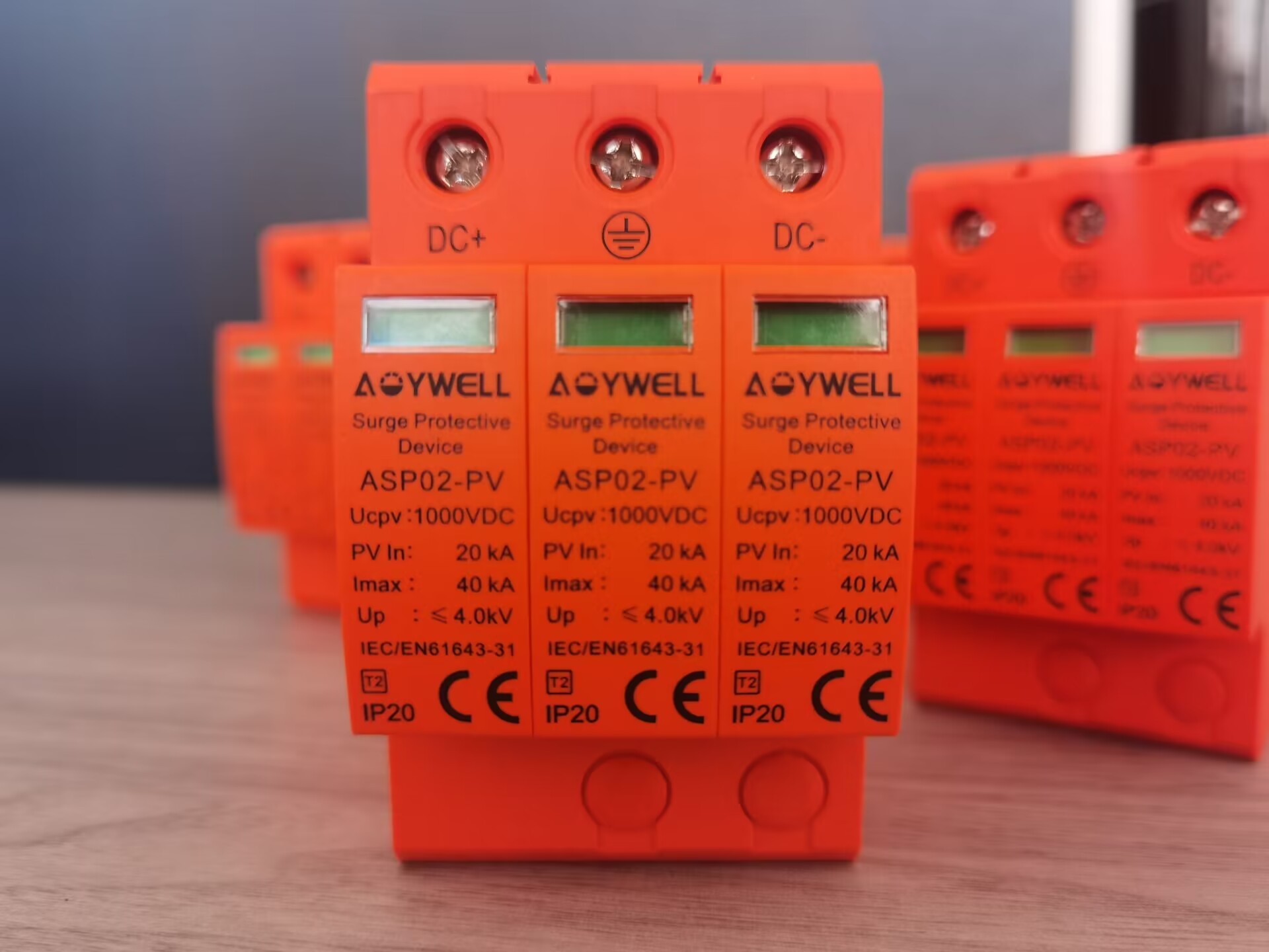 AOYWELL ASP02 serise DC Surge protector for solar project