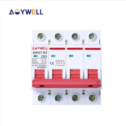 AOYWELL AW47-63 type 6A 10A 16A 20A 25A 32A 40A 50A 63A AC MCB