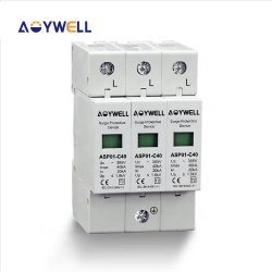 ASP01-C40 3P 385V 20-40KA type AC Surge protector