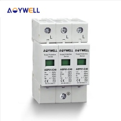 ASP01-C40 3P 420V 20-40KA type AC Surge protector