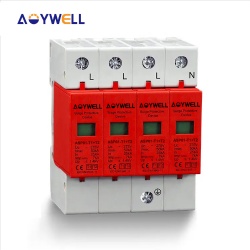 AOYWELL ASP01-T1+T2 B+C 4P AC 275V 385V 420V 7KA 12-5KA 25KA 50KA Surge protector