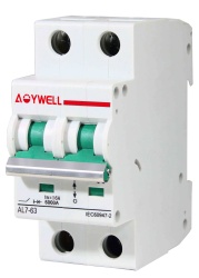 AL7-63 DC 500V 2P 16A DC MCB Circuit breaker